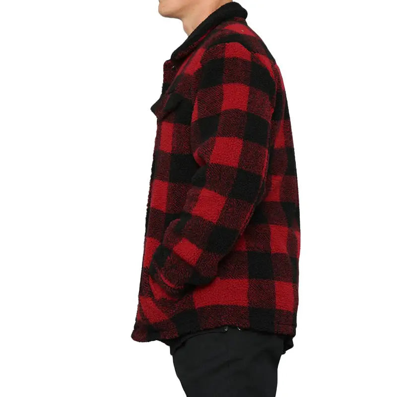 Double-sided Fleece Fashion Casual Men's Jacket - WAlMYe #