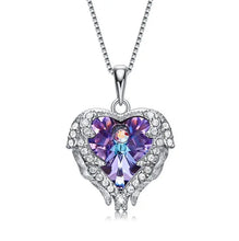 Load image into Gallery viewer, Elements Crystal S925 Sterling Silver Angel Necklace - WAlMYe #
