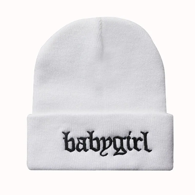 Embroidered Knitted Hat Warm Pullover Hip Hop - WAlMYe #