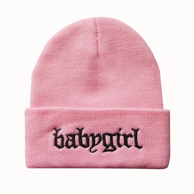 Embroidered Knitted Hat Warm Pullover Hip Hop - WAlMYe #