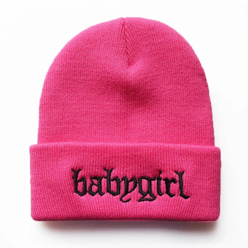 Embroidered Knitted Hat Warm Pullover Hip Hop - WAlMYe #