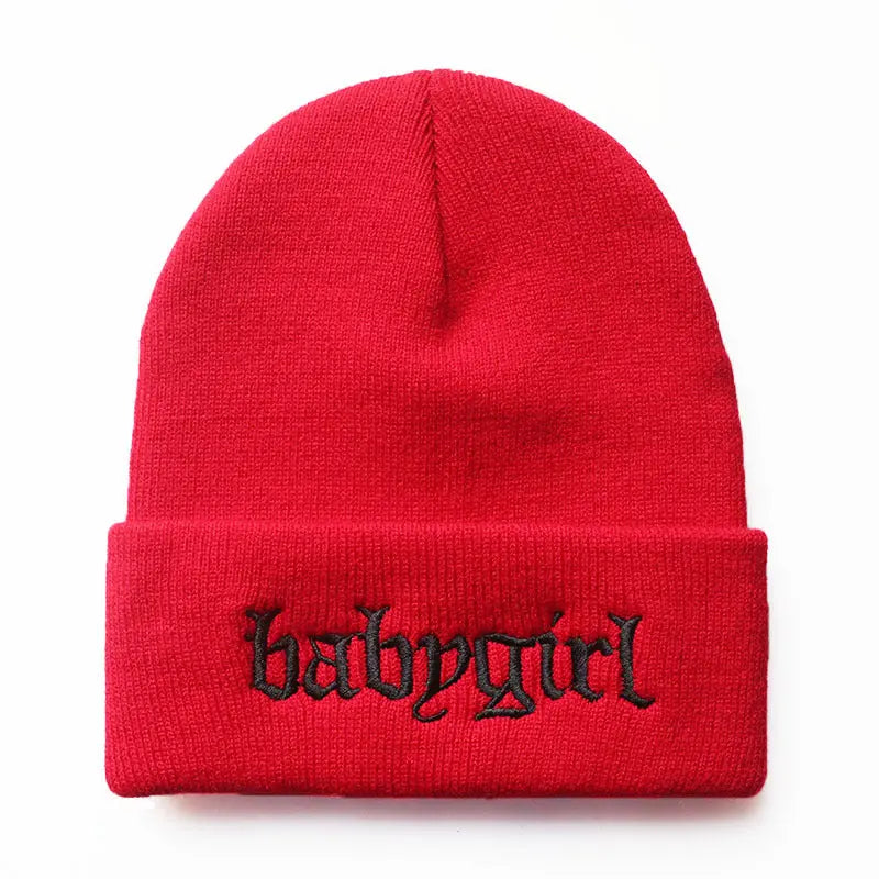 Embroidered Knitted Hat Warm Pullover Hip Hop - WAlMYe #