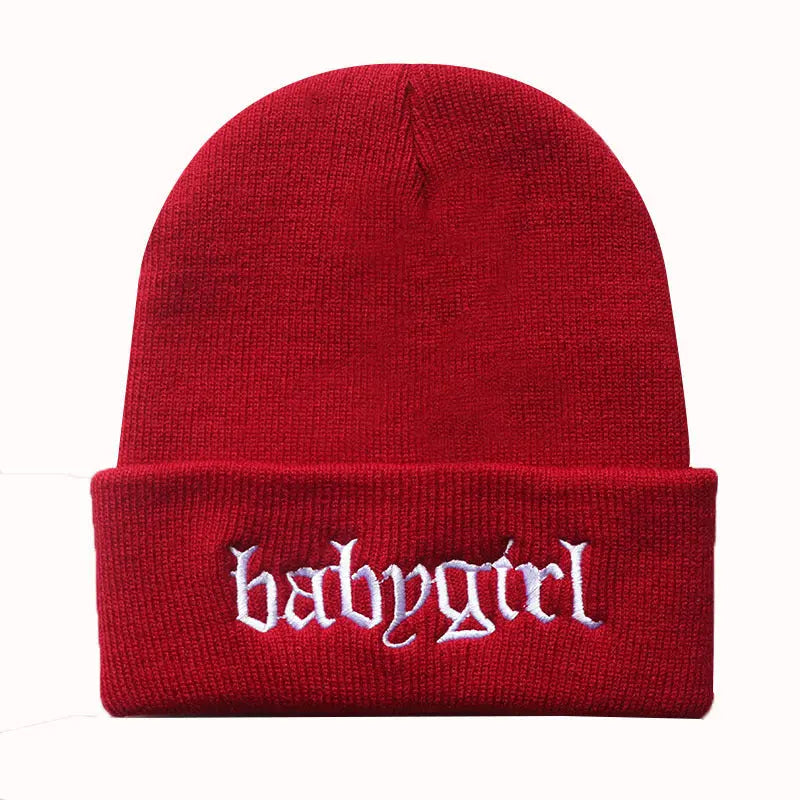 Embroidered Knitted Hat Warm Pullover Hip Hop - WAlMYe #