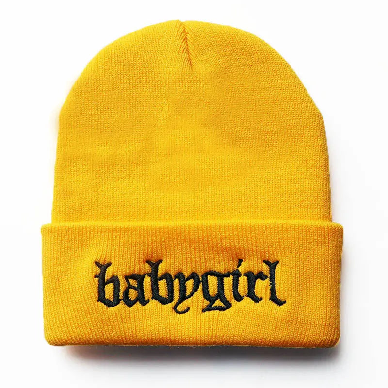 Embroidered Knitted Hat Warm Pullover Hip Hop - WAlMYe #
