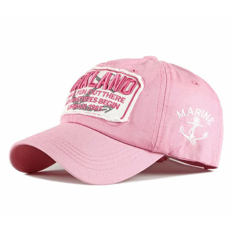 Embroidered duck tongue hat - WAlMYe #