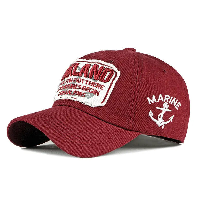 Embroidered duck tongue hat - WAlMYe #