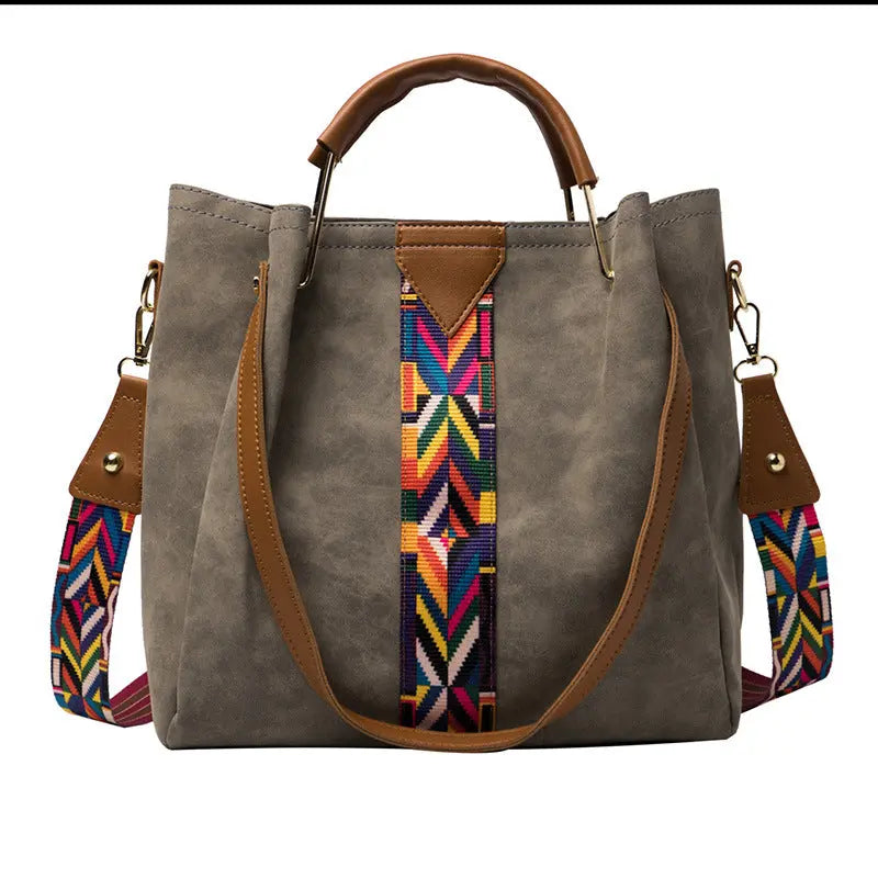 European And American Simple Ribbon Mother Bag Portable Shoulder Crossbody Bag Two-piece Set - WAlMYe #