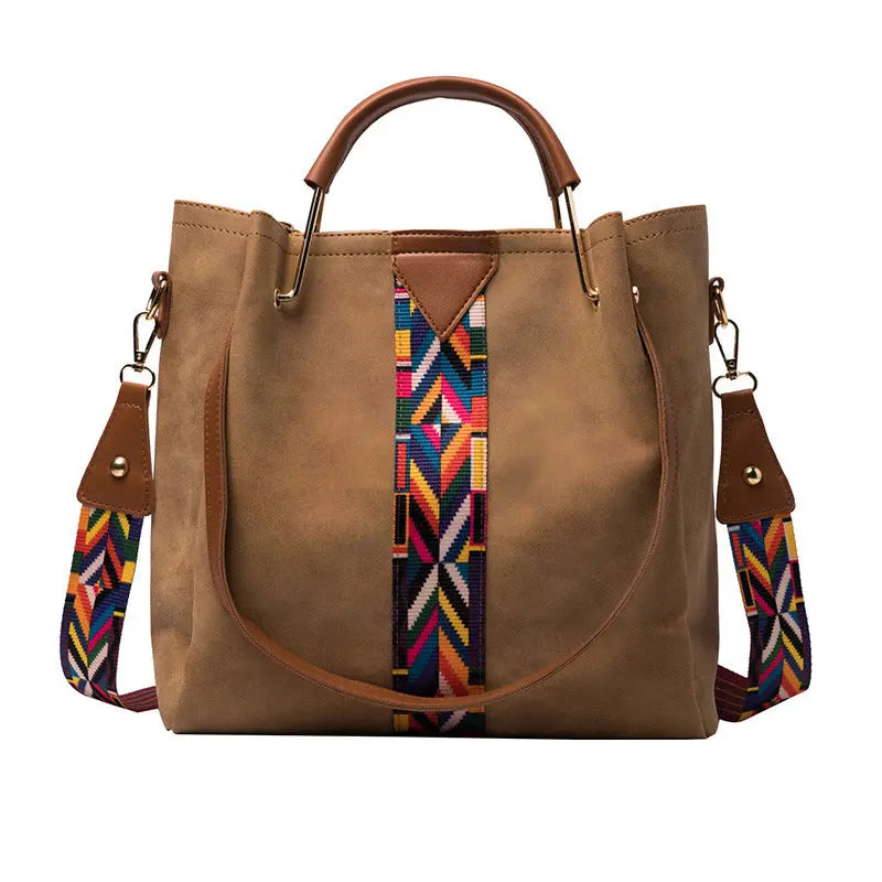 European And American Simple Ribbon Mother Bag Portable Shoulder Crossbody Bag Two-piece Set - WAlMYe #