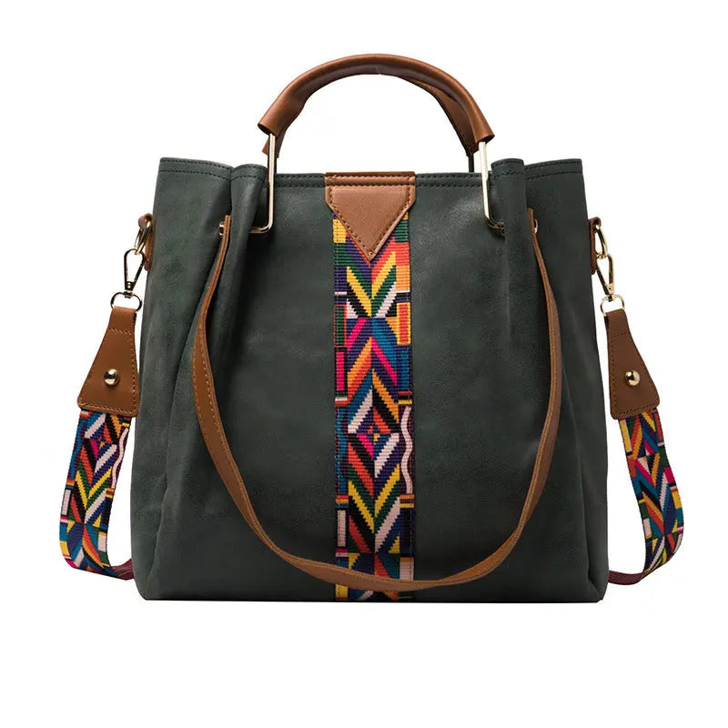 European And American Simple Ribbon Mother Bag Portable Shoulder Crossbody Bag Two-piece Set - WAlMYe #