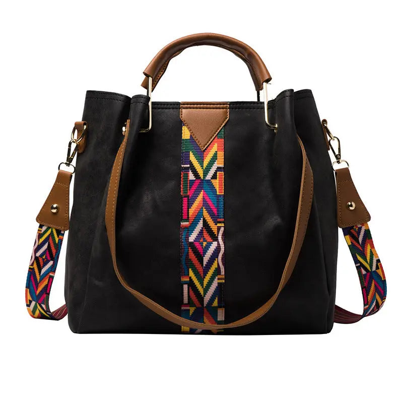 European And American Simple Ribbon Mother Bag Portable Shoulder Crossbody Bag Two-piece Set - WAlMYe #