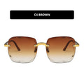 Unisex Frameless Square Sunglasses – Large | WALMYE