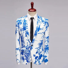 Load image into Gallery viewer, European And American Style Large Size Men&#39;s Printed Suit Jacket Korean Casual Cross-Border Amazon Jacket Spring And Autumn Models With A Buckle - WAlMYe #
