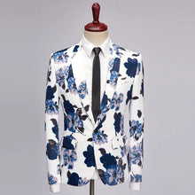 Load image into Gallery viewer, European And American Style Large Size Men&#39;s Printed Suit Jacket Korean Casual Cross-Border Amazon Jacket Spring And Autumn Models With A Buckle - WAlMYe #
