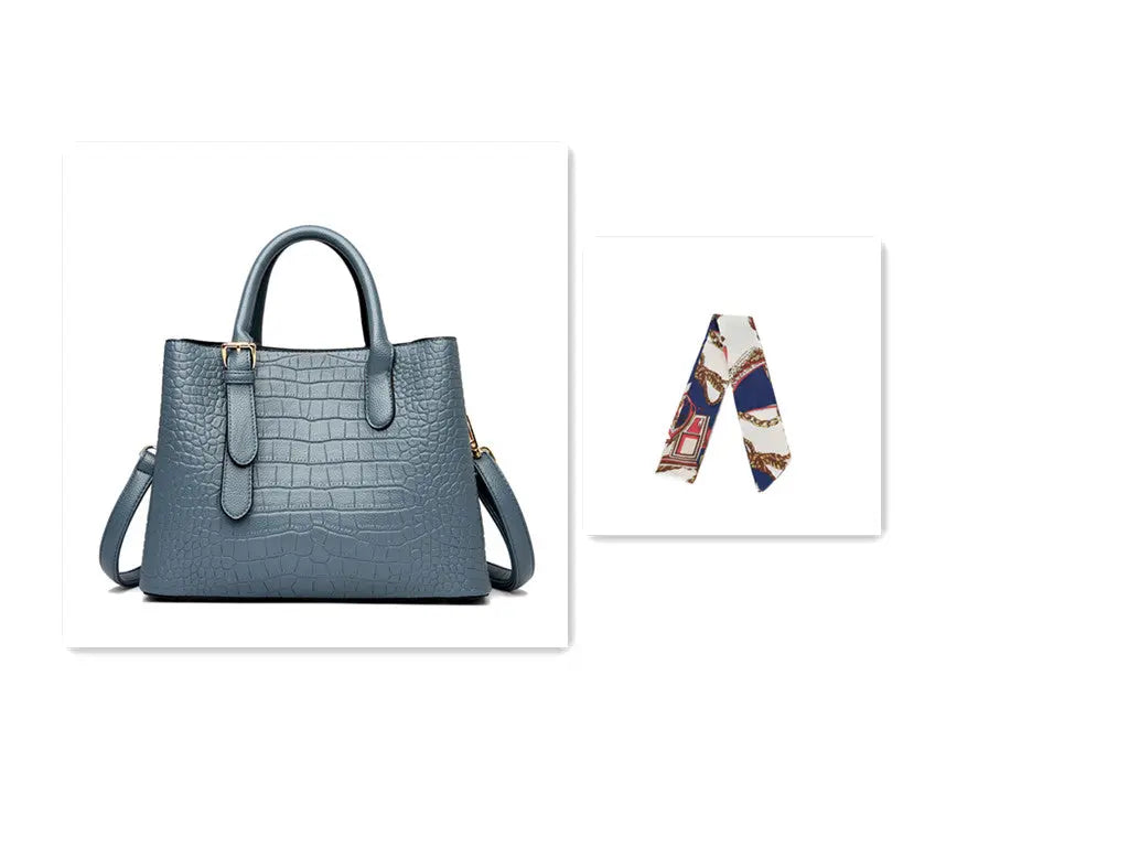 Fashion Crocodile Pattern Women's Handbag - WAlMYe #