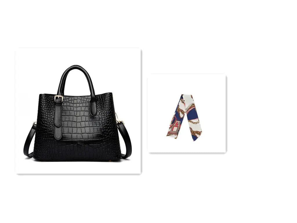 Fashion Crocodile Pattern Women's Handbag - WAlMYe #