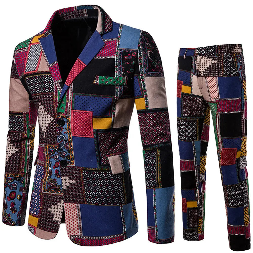 Fashion Men's Ethnic Style Suit Pants Suit - WAlMYe #