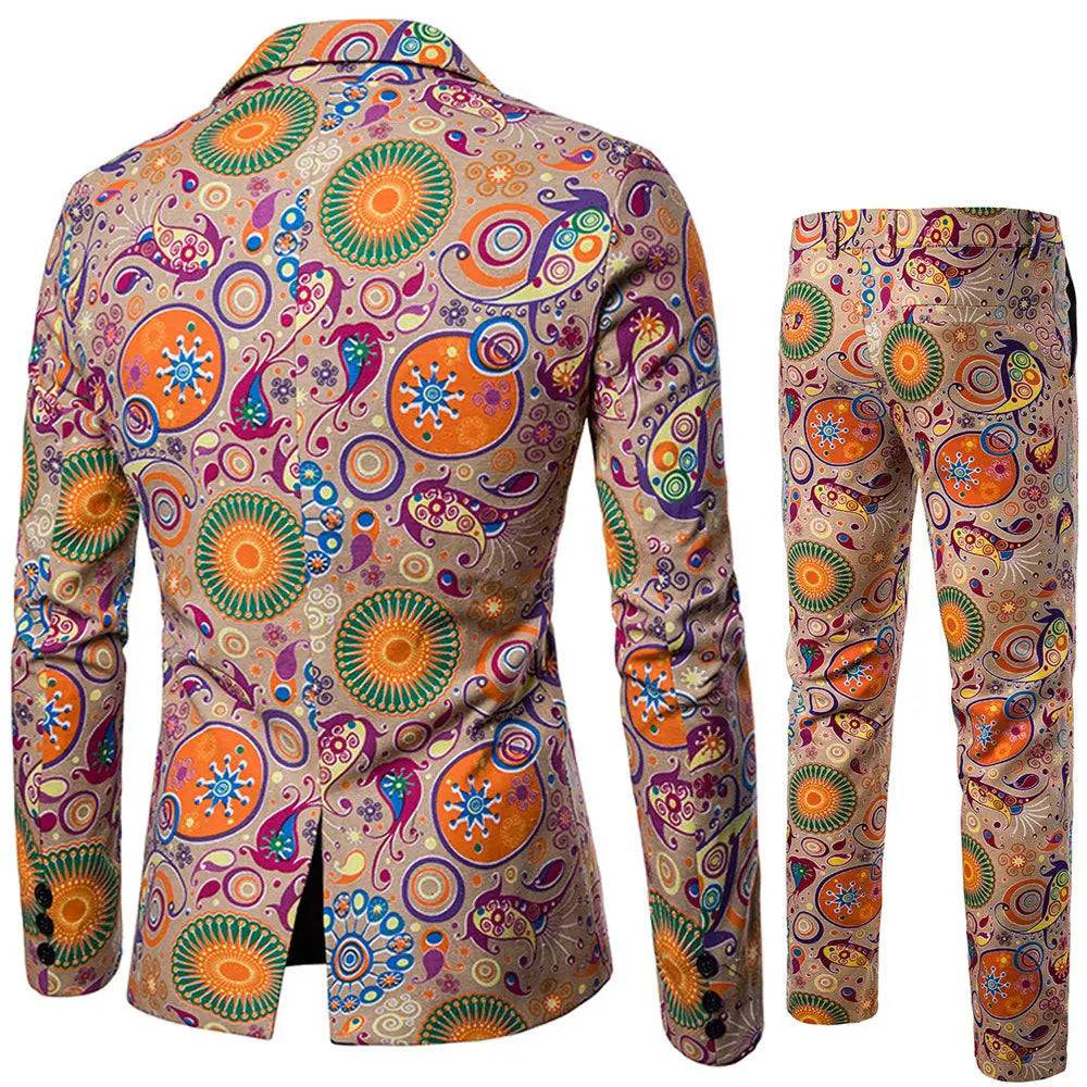 Fashion Men's Ethnic Style Suit Pants Suit - WAlMYe #