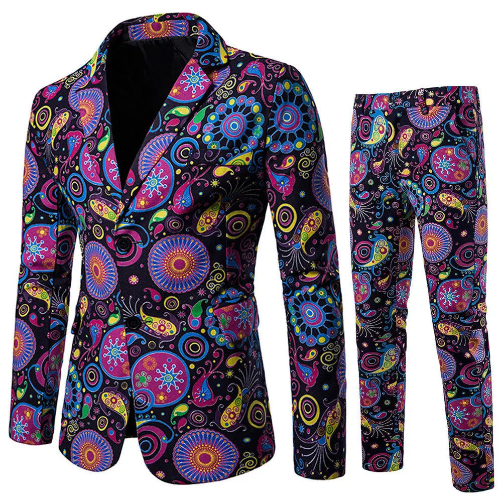 Fashion Men's Ethnic Style Suit Pants Suit - WAlMYe #