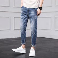 Load image into Gallery viewer, Fashion Men&#39;s Jeans Nine Part Simple Casual Men&#39;s Trousers - WAlMYe #
