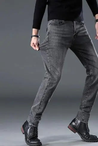 Fashion Men's Jeans Nine Part Simple Casual Men's Trousers - WAlMYe #