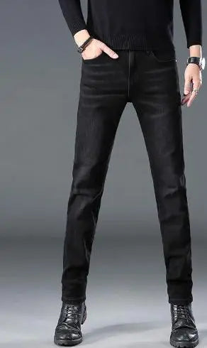 Fashion Men's Jeans Nine Part Simple Casual Men's Trousers - WAlMYe #