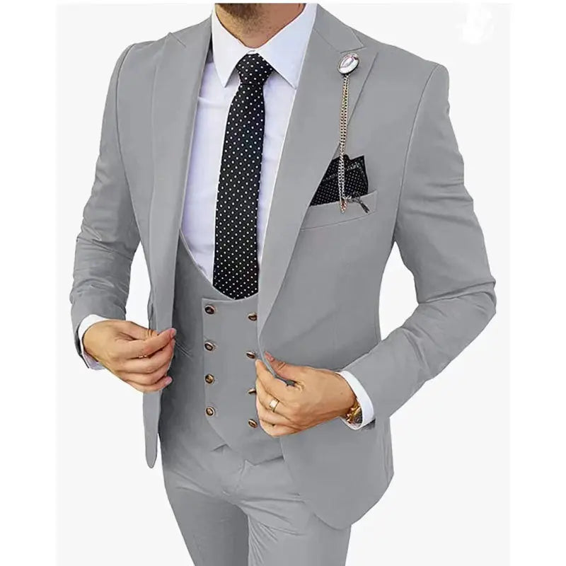 Fashion Men's Three Piece Suit Appear Thin - WAlMYe #