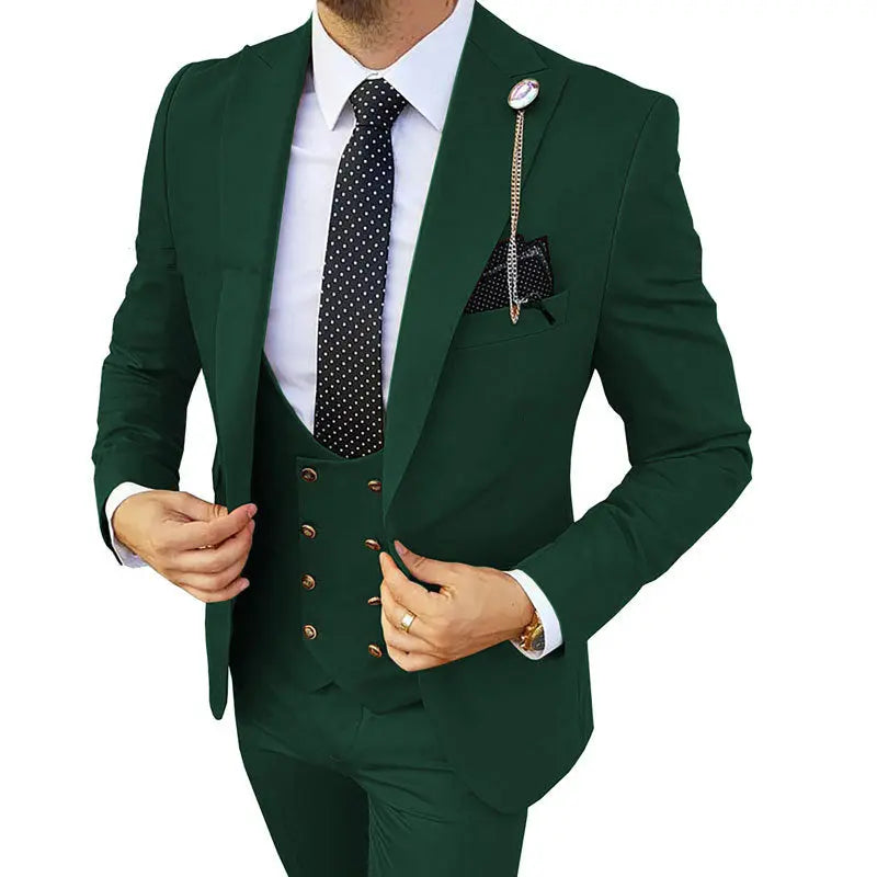 Fashion Men's Three Piece Suit Appear Thin - WAlMYe #