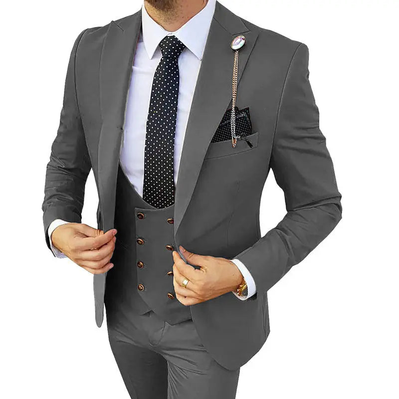 Fashion Men's Three Piece Suit Appear Thin - WAlMYe #