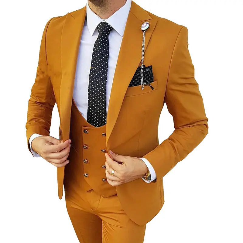 Fashion Men's Three Piece Suit Appear Thin - WAlMYe #
