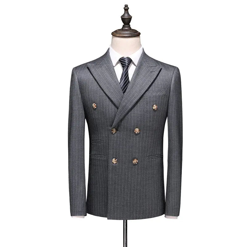 Fashion Simple Men's Double Breasted Suit - WAlMYe #
