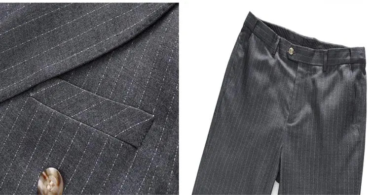 Fashion Simple Men's Double Breasted Suit - WAlMYe #