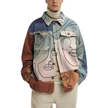 Load image into Gallery viewer, Fashion Trend Lapel Print Jacket Jacket Men - WAlMYe #
