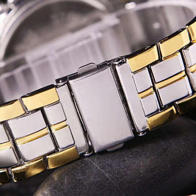 Fashion steel belt couple watch - WAlMYe #