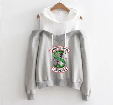 Fashion strapless hooded sweatshirt - WAlMYe #