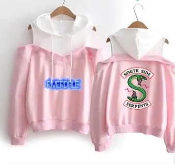 Fashion strapless hooded sweatshirt - WAlMYe #