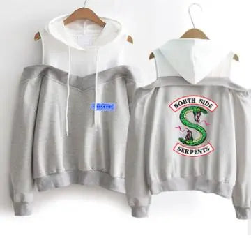 Fashion strapless hooded sweatshirt - WAlMYe #