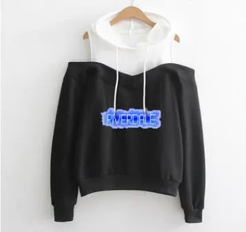 Fashion strapless hooded sweatshirt - WAlMYe #