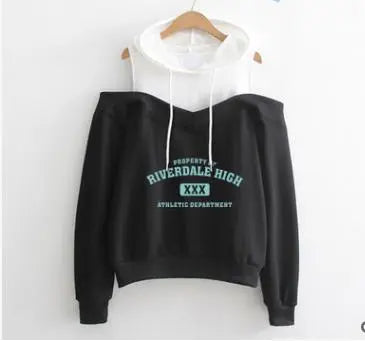 Fashion strapless hooded sweatshirt - WAlMYe #