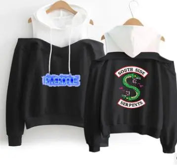 Fashion strapless hooded sweatshirt - WAlMYe #