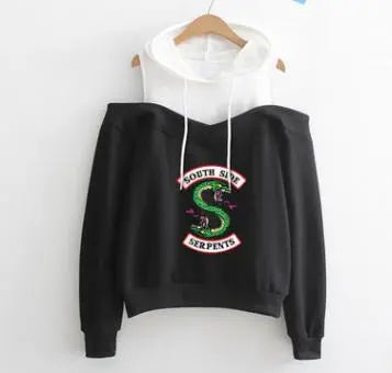 Fashion strapless hooded sweatshirt - WAlMYe #