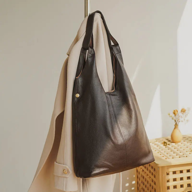 First Layer Cowhide All-in-one Handbag Retro Commuting - WAlMYe #