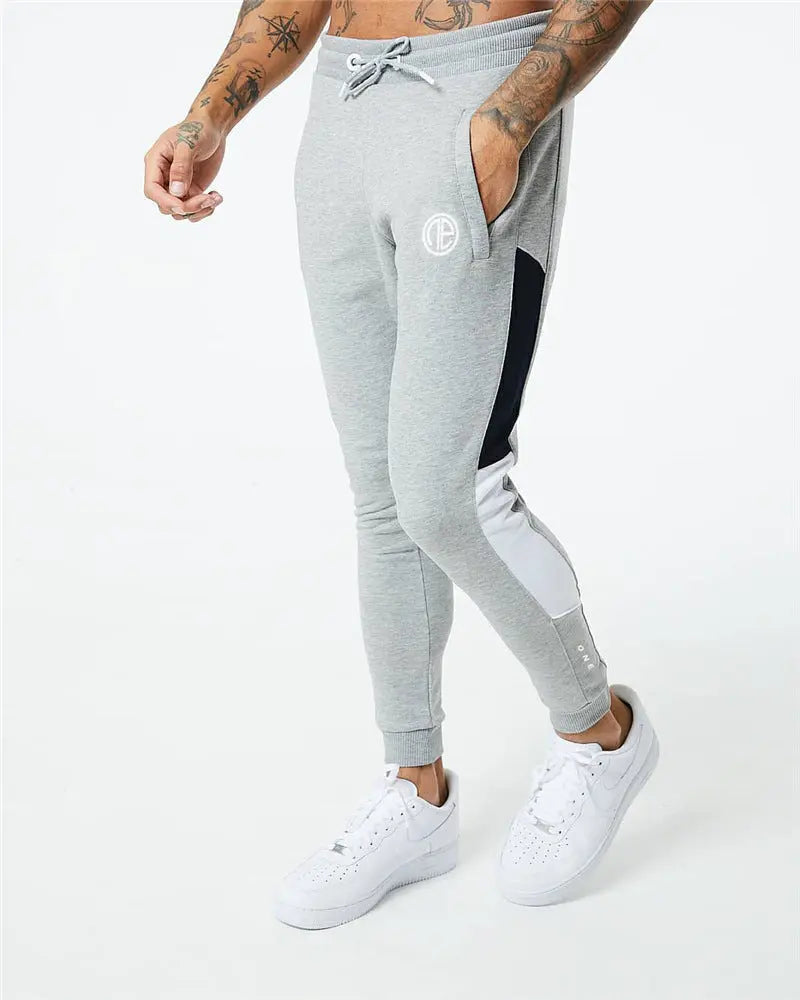 Fitness Suit Splicing Contrast Color Hooded Suit - WAlMYe #