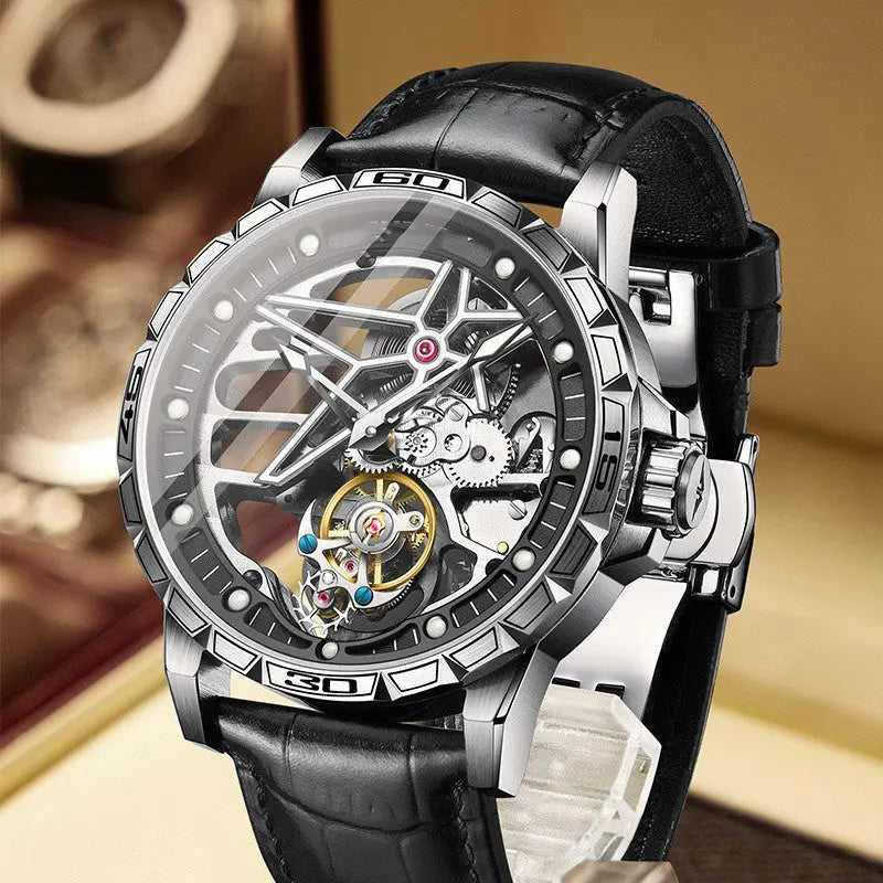 Five-pointed Star Series Turtle Flywheel Movement Mechanical Table - WAlMYe #