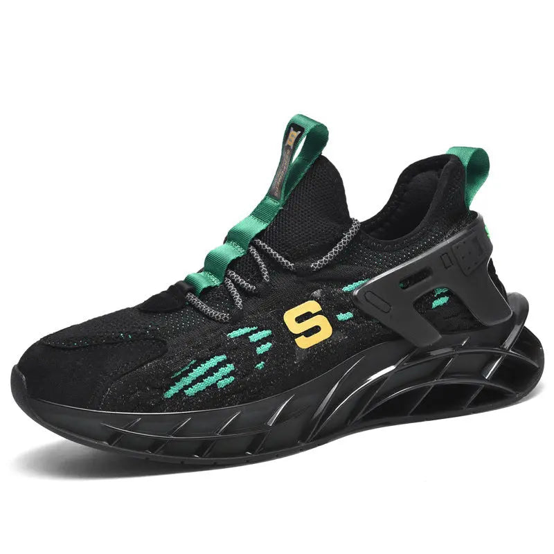 Flying Woven Mesh Breathable Blade Mens Casual Running Shoes - WAlMYe #