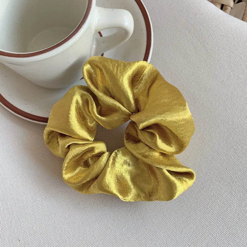 French Girl Silky Satin Large Intestine Ring Ins Korea Tie Hair Rubber Band Hair Rope Hair Ring Ponytail Head Rope Hair Accessories - WAlMYe #