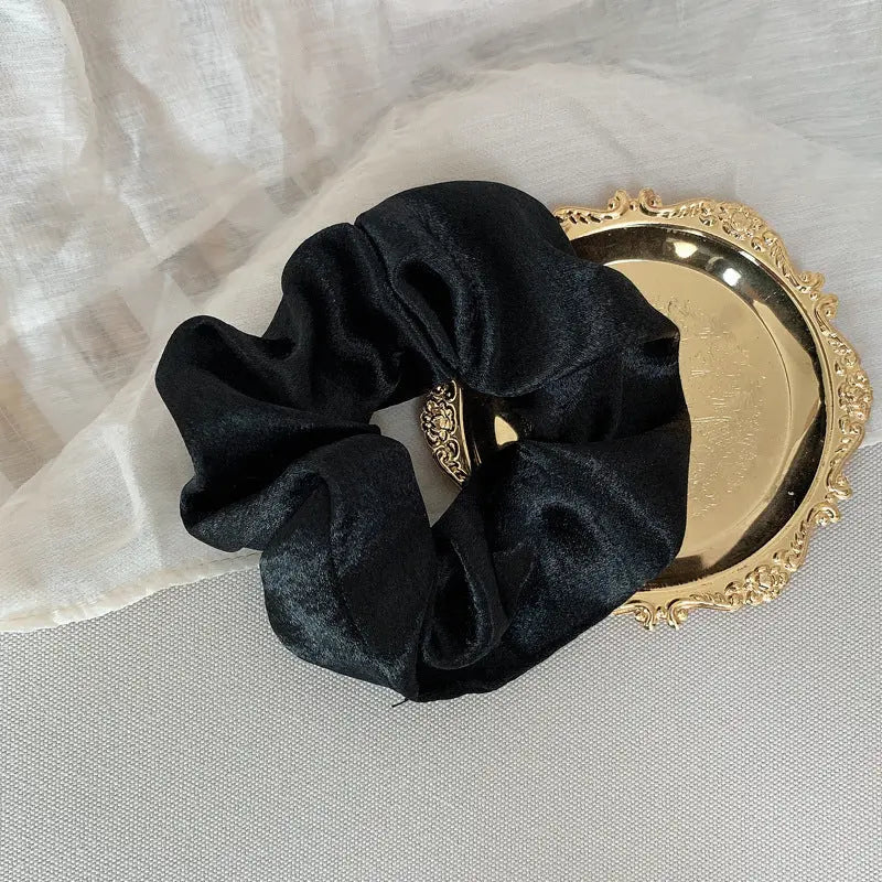 French Girl Silky Satin Large Intestine Ring Ins Korea Tie Hair Rubber Band Hair Rope Hair Ring Ponytail Head Rope Hair Accessories - WAlMYe #