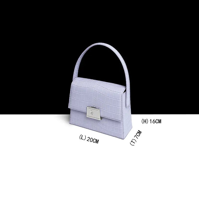 French Niche Design Crocodile-print Handbag - WAlMYe #