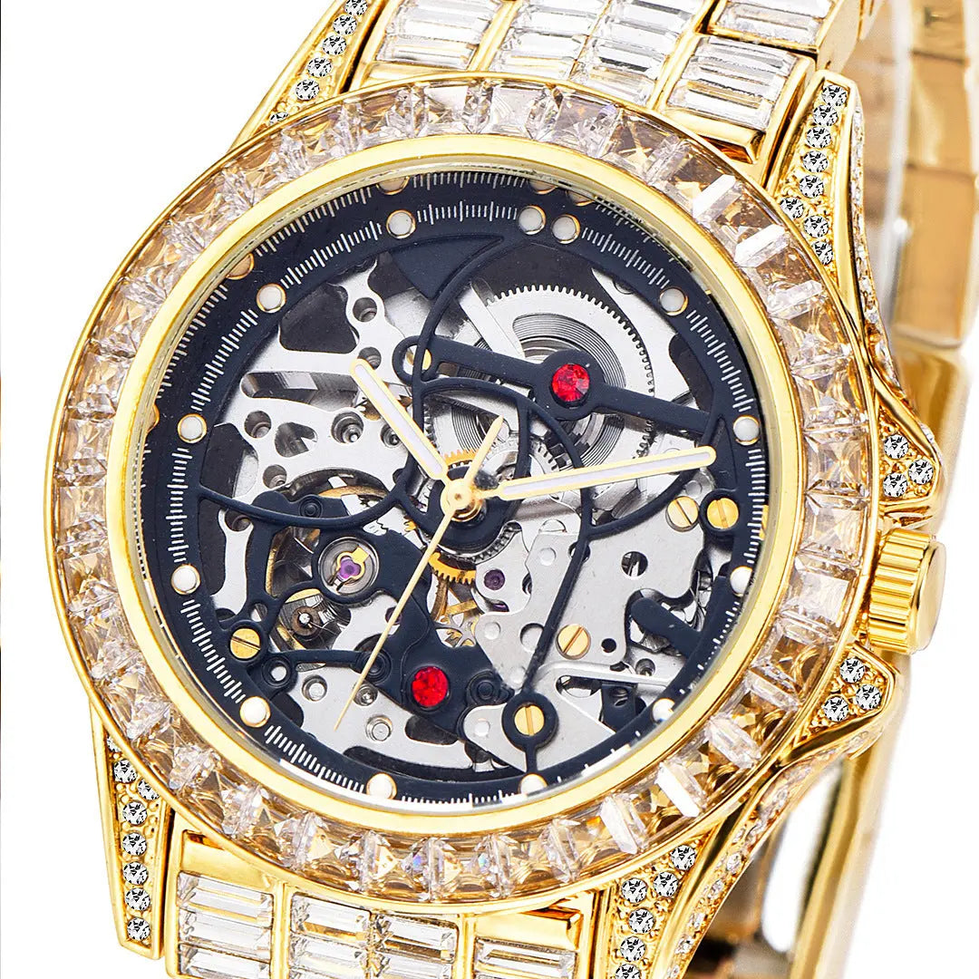 Full Bore Automatic Hollow Mechanical Men's Watch - WAlMYe #