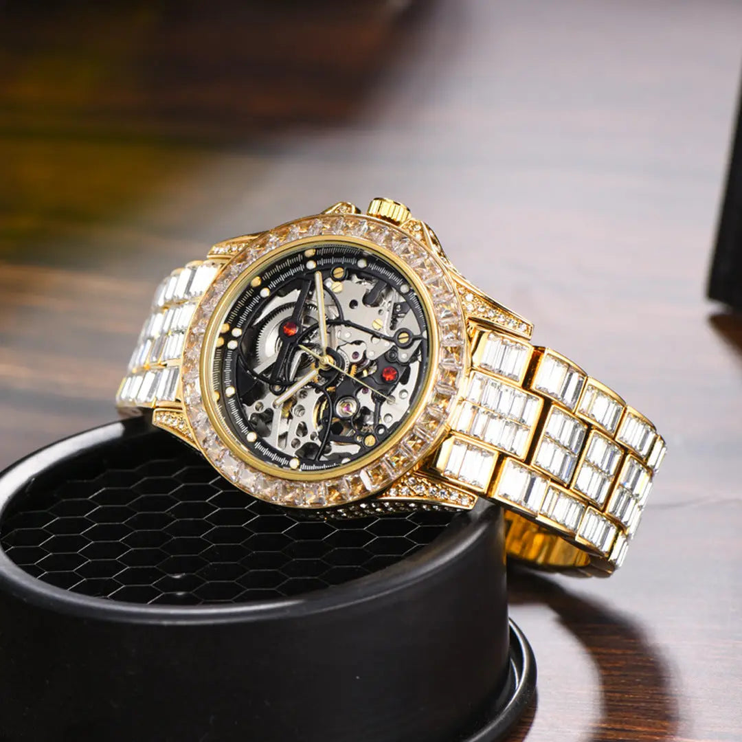 Full Bore Automatic Hollow Mechanical Men's Watch - WAlMYe #