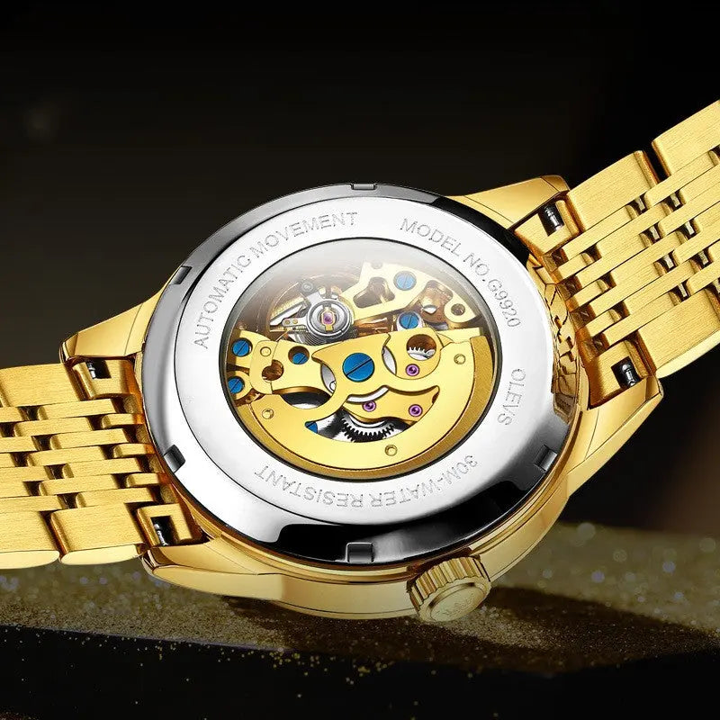 Fully Automatic Mechanical Hollowed Out Men's Watch - WAlMYe #